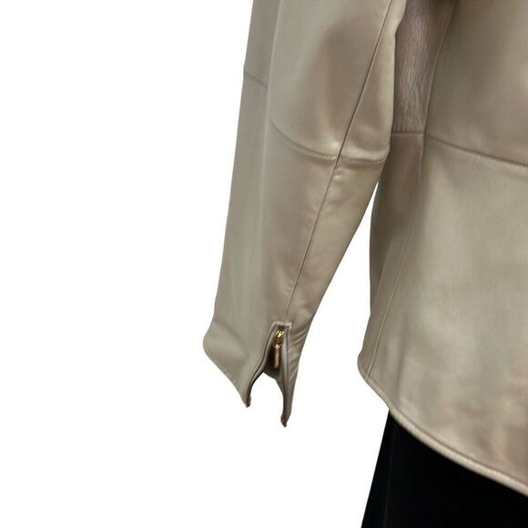 Bradley Bradley Bayou champagne Leather Jacket Size Small - Picture 6 of 10